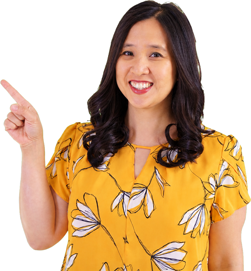 Kathy Lien pointing toward the Market Timing Course details